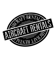 Aircraft Rentals rubber stamp vector image