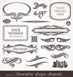 Design elements page decor vector image