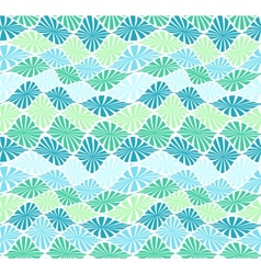 Abstract sea grass seamless wave pattern vector image