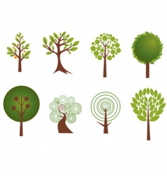 Trees vector image