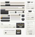 Website design elements |black vector image
