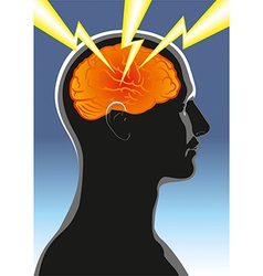 Mental health Headache vector image