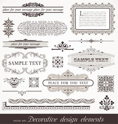 Page decor elements vector image