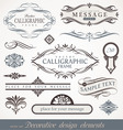 Calligraphic design elements vector image