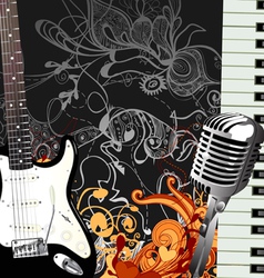 Music background vector image