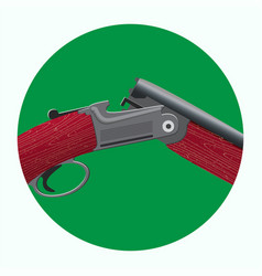 Hunting shotgun icon vector image