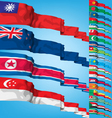 Set 2 of world flags vector image