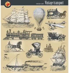 Vintage transport vector image