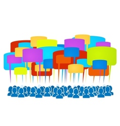 Social network vector image