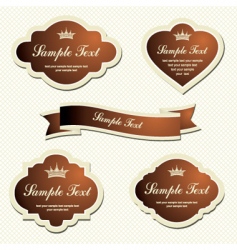 Set of labels vector image