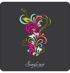 Vintage card vector image