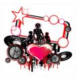Music event background vector image