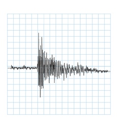 Earhquake wave vector image