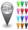 Balance button vector image