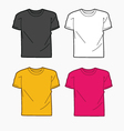 Men T-shirt template vector image