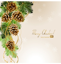 Light Christmas background vector image