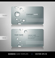 Business Card with water drop vector image