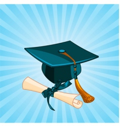 Graduation cap vector image