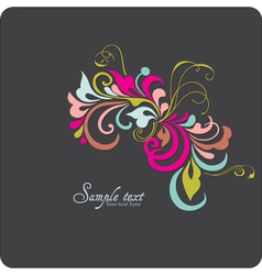 Vintage card vector image