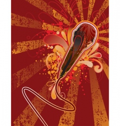 Microphone burst vector image