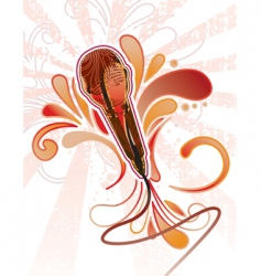 Paisley mic vector image