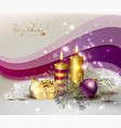 Light Christmas background vector image