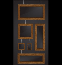 Wood frames vector illustratio vector image