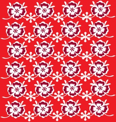 Flower wrapping paper vector image