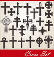 Cross set vector image