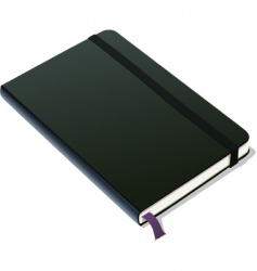 Bound notebook vector image