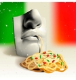 Italian food - concept vector image