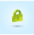 Green Lock Safe Icon vector image
