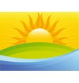 Summer landscape vector image
