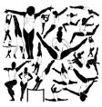 Athletic and gymnastics vector image