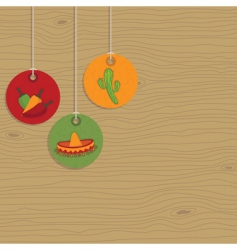 Mexican tags vector image