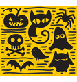 Halloween set vector image