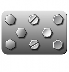 Bolt screw vector image