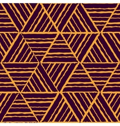 Seamless yellow geometric pattern vector image