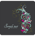 Vintage card vector image