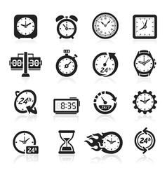 Clock icon vector image