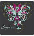 Vintage card vector image