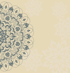 Vintage invitation card vector image