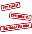 Top secret vector image