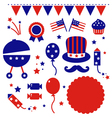 Independence day icons vector image
