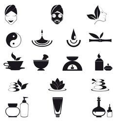 Wellness icons vector image