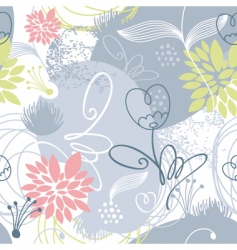 Floral background vector image