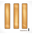 Wooden Eco Banner vector image