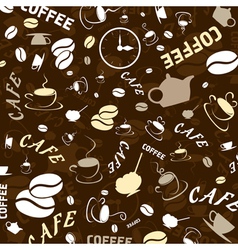 Coffee theme wallpaper vector image
