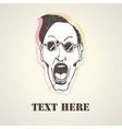 Stylish person face vector image
