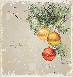 Vintage Christmas vector image